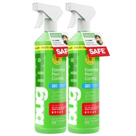 BugMD Ant Spray – Insect & Pest Spray Indoor Safe for Pets, Roach & Spider Killer, Plant-Based Insect Repellent for Home, Flea & Fly Sprayer with Clove Oil, Plant-Based Essential Oil Formula 32 fl oz