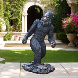 Juliahestia Garden Statues Bigfoot Yard Decor - Grandpa Yeti Large Lawn Products Birthday Decorations Life Size Sasquatch Figurine Resin Tall Outdoor Sculpture for Outside Patio Front Porch