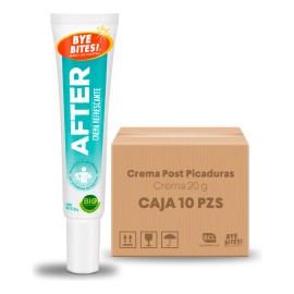 BYE BITES Crema AFTER Picaduras De Insectos - Caja 10 piezas - 20g c/u - Eucalipto, Aloe Vera, Tea Tree, Vitamina E