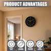 Silent Quartz Clock Movement Kit Long Shaft for 12-14mm Dial,