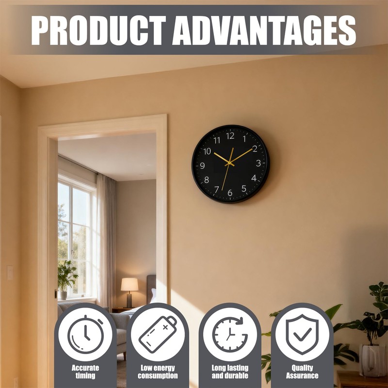 Silent Quartz Clock Movement Kit Long Shaft for 12-14mm Dial,