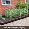 AGTEK 78FT Plastic Landscape Edging Coil Kit, 4 inch High