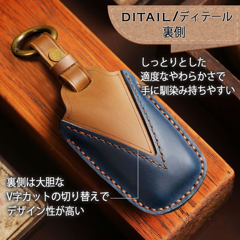 MKMC Smart Key Case, Leather Material, Compatible with Toyota Alphard