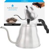 GROSCHE - Marrakesh Gooseneck Kettle Stovetop - 34 oz Stainless