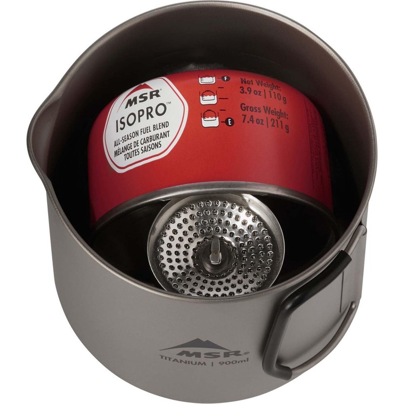 MSR Titan Titanium Camping Kettle, 900 mL