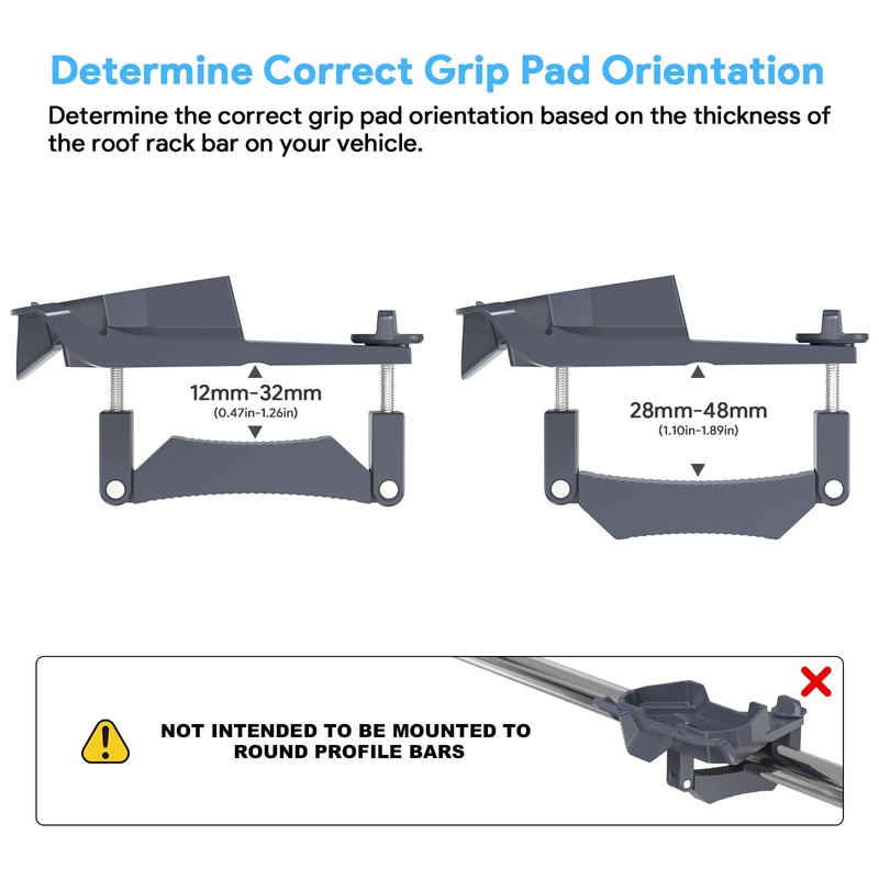 XLTTYWL Starlink Mini Mount, 0.47''-1.89'' Anti-Rust Mimi Starlinks Roof Rack