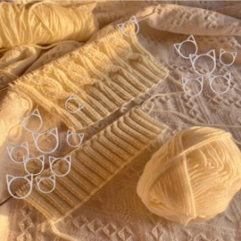 Hilsayum Cat Stitch Markers Cute Stitch Markers Metal Stitch Markers Knitting Accessories Stitch Markers for Crocheting