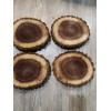 Unbranded Black walnut Live Edge, wood slice, centerpiece-7x