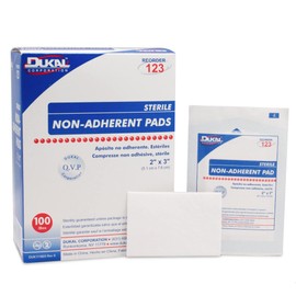 Dukal Sterile Non-Adherent Dressing Rectangle 2 x 3 123 100 per Box
