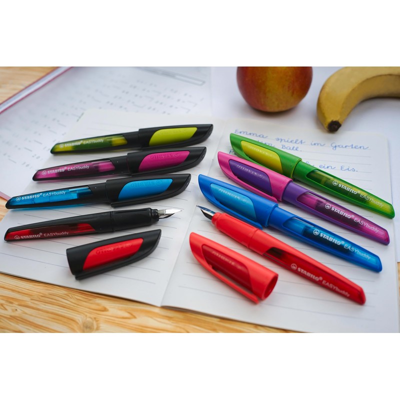 Ergonomic School Fountain Pen - STABILO EASYbuddy - Left Handed