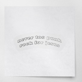 Transparent Decal Stickers of Never (Metallic Silver) Premium Waterproof Vinyl Decal Stickers for Laptop Phone Accessory Helmet Car Window Mug Tuber Cup Door Wall Decoration USCstic866595SI040522