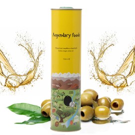 Extra Virgin Olive Oil Tin, Great Taste Cold Pressed Olive Oil, Fruity Flavor Olive Oil Extra Virgin, Olive Oil from the Land of Sparta 750ml Tin