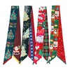 QTMY 4 Pack Christmas Purse Scarf for Bags Silk Head