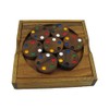Circles Color Match Brain Teaser Wood Puzzle