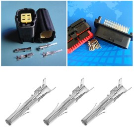 YINETTECH Pack of 60 Micro Timer Crimp Contact 926882-1 Suitable for 0.50 mm² - 2.10 mm² Cable Cross Section Wiring Crimping Repair Terminals Pins Silver