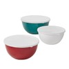 Enamel on Steel Mixing Bowls with Lids, 6-Piece