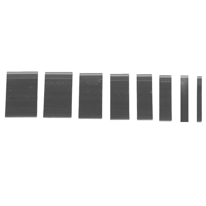 8pcs Leather Blades Different Sizes Steel Scraper with Storage Box
