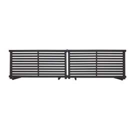 Zippity Outdoor Products ZP19073 1.9 H x 3.6 ft W WoodTek Vinyl Charcoal Color Slatted Puppy Kit (2 Panels) Portable Fence