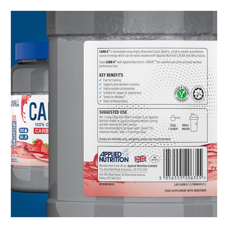 Applied Nutrition Carb X Highly Branched Cyclic Dextrin Carbohydrates