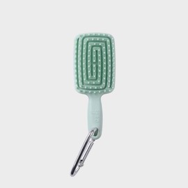 Yao Hairbrush [Little Pop Square (Matcha Cream)] Key ring brush for travel bangs and fine hair / 야오 헤어브러쉬 [리틀팝스퀘어(마차크림)] 여행용 앞머리 잔머리용 키링브러쉬