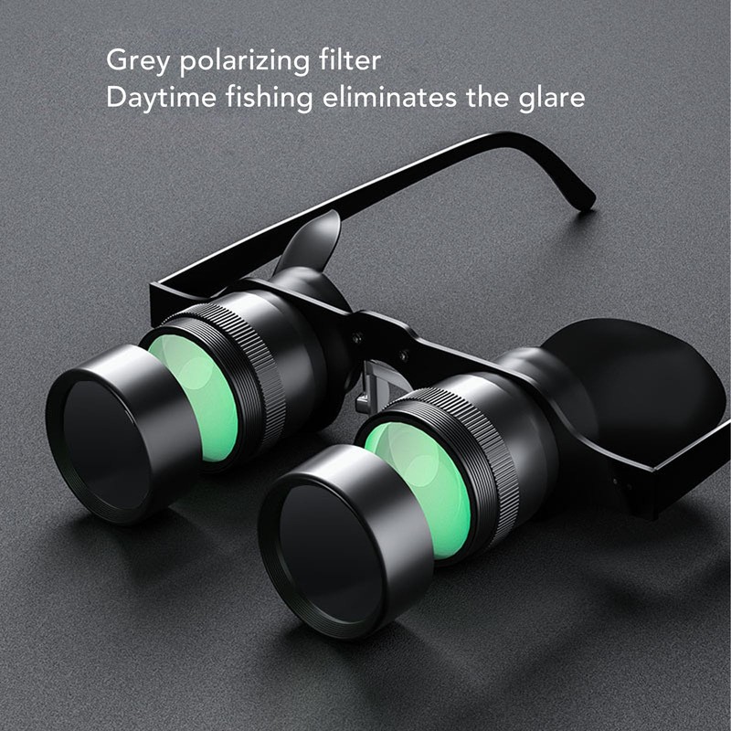 Hands Free Binoculars, Professional Portable Telescope, 3 Color Polarized Lenses,