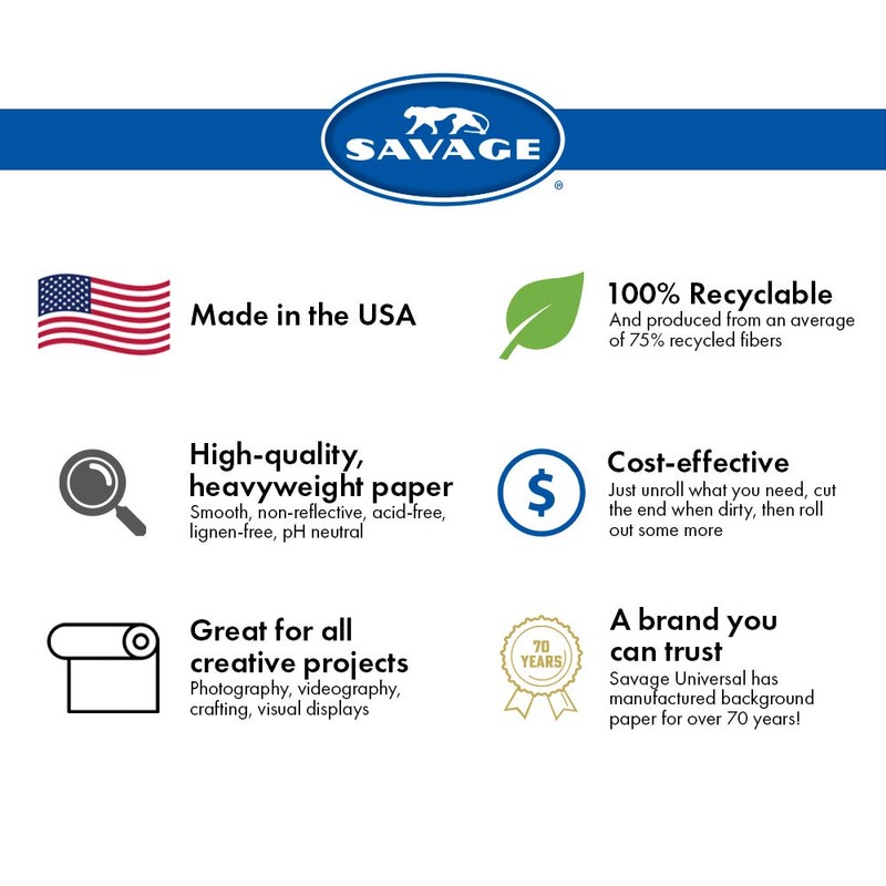 Savage Seamless Paper Photography Backdrop - Color #8 Primary Red,