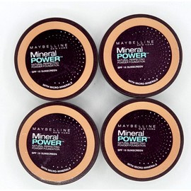 Maybelline New York LOT OF 4 MAYBELLINE LOOSE MINERAL POWER FOUNDATION -PURE BEIGE MEDIUM 2 (.14 OZ)