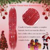 Sparkling Red Pre Stretched Braiding Hair 30 Inch Glitter Box