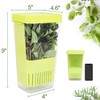 LUVCOSY Herb Keeper, BPA-Free Plastic Herb Saver with an Inner