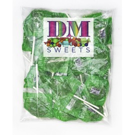 Caramel Apple Pops - 1 lb of Tart Green Apple Sweet Caramel Covered Lollipops