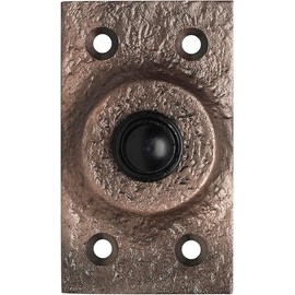 Skandh Iron Doorbell Chime Push Button Antique Copper Vintage Decorative Door Bell with Easy Installation 3" X 1.07" Inch