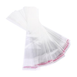 PACKOVE 500Pcs Self Adhesive Clear Bags for Cookies Candies Durable Food Packaging Resealable Snack Bags for Treats and Accessories Storage