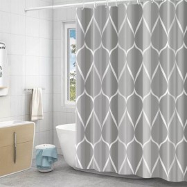 MARZSEFLO Cortina De Baño Gris Impermeable Y De Secado Rápido