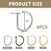 EHDWXVZM 8 Pieces Nose Piercing Ring Lip Piercing Ring D