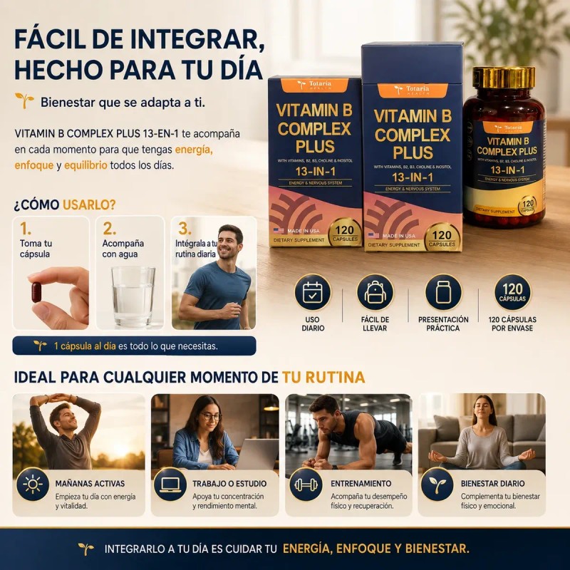 Nutricion Y Bienestar Uso Diario Complejo B Plus Totaria