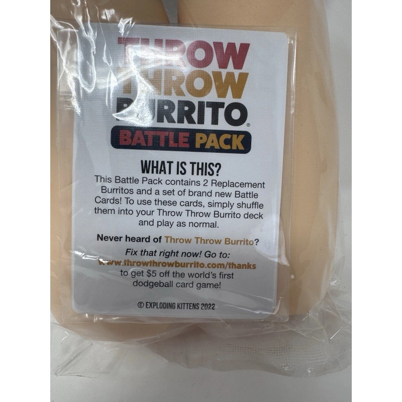 Exploding Kittens Throw Throw Burrito Battle Pack Replacement Burritos Exploding