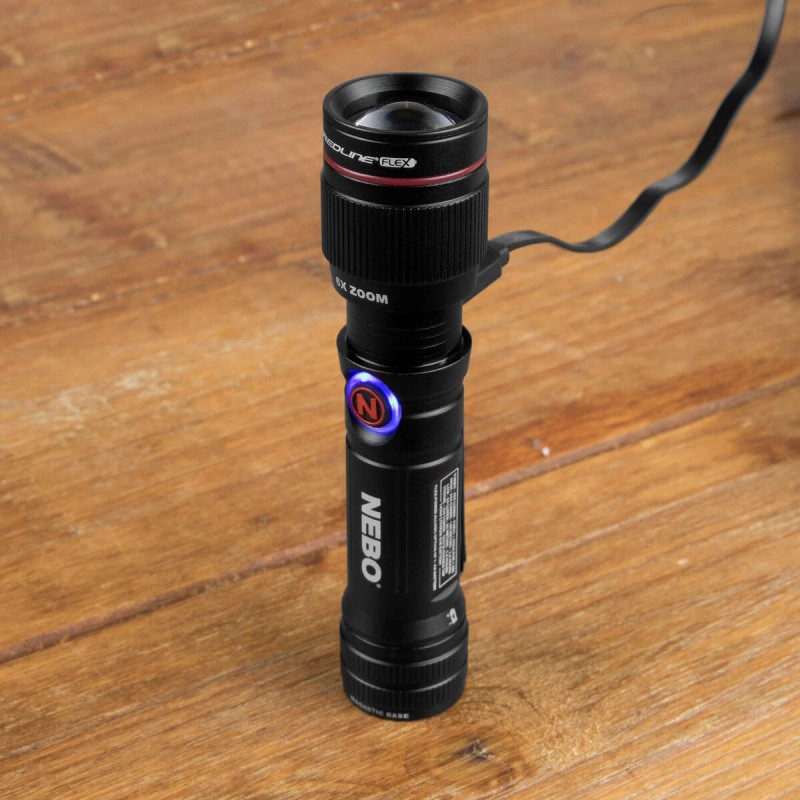 NEBO Redline Flex 450 Lumen Flashlight Pocket Light Rechargeable 6X
