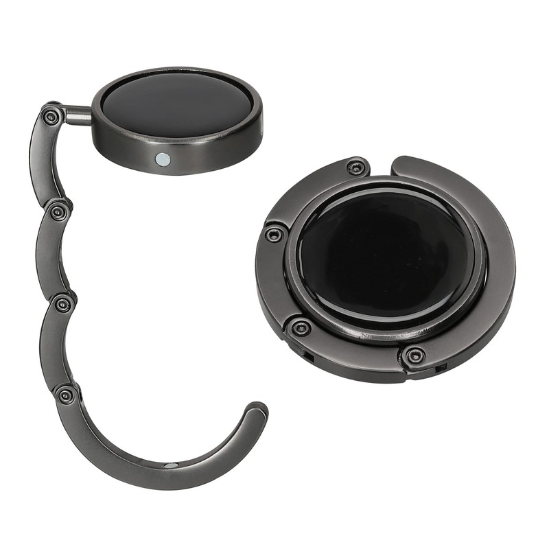 kwmobile Table Handbag Holder Hooks – 2 x Foldable Non-Slip