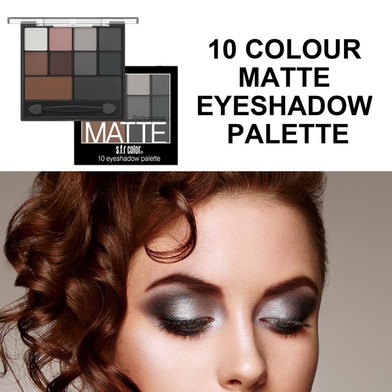 Fychuo Smokey Eyeshadow Palette Black Eyeshadow Grey Eye Shadow Pallets