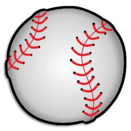 Kiwi Gifts Baseball - Circle Sticker Decal 3 Inch - Sports Team Athlete Coach Player