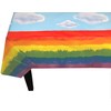 Iconikal Plastic Tablecloth Table Cover, Rainbow, 54 x 108-inches, 3
