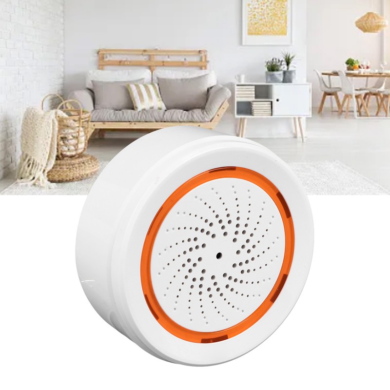 Smart Indoor Sound and Light Alarm USB Battery Dual Power