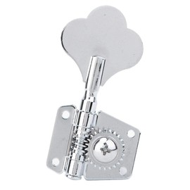 Bass Tuner, 1pc Silver Steel Vintage Open Electric Bass Tuning Pegs Fine Tuning Tool Accessories(for Right Row)