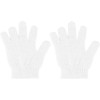 2 Guantes De Ducha Exfoliantes Para Hombre Y Mujer (Blancos,