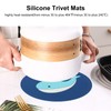 6Pcs Silicone Trivet Mats Cartoon Style Anti Slip Flexible Hanging
