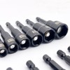 12-Pieces Magnetic Nut Driver Bit Set - 1/4 Inch Hex