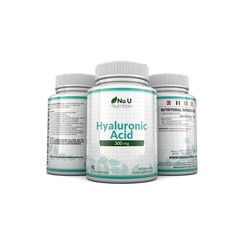Hyaluronic Acid 300mg | 90 Capsules (3 Month Supply) |