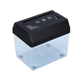 Mini trituradora de papel, trituradora de papel de metal USB A6, trituradora de papel eléctrica portátil que ahorra espacio, para amigos, niños,...   