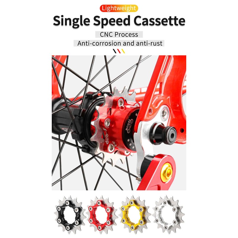 Bike Single Speed Conversion Kit 12T13T/14T/15T/16T/17T/18T/19T/20T/21T/22T Bicycle Single Speed Cassette