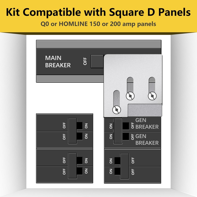 HFDCHBS Generator Interlock Kit Compatible with Square D QO or
